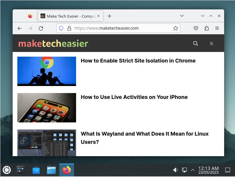 A screenshot of browser loading a website.