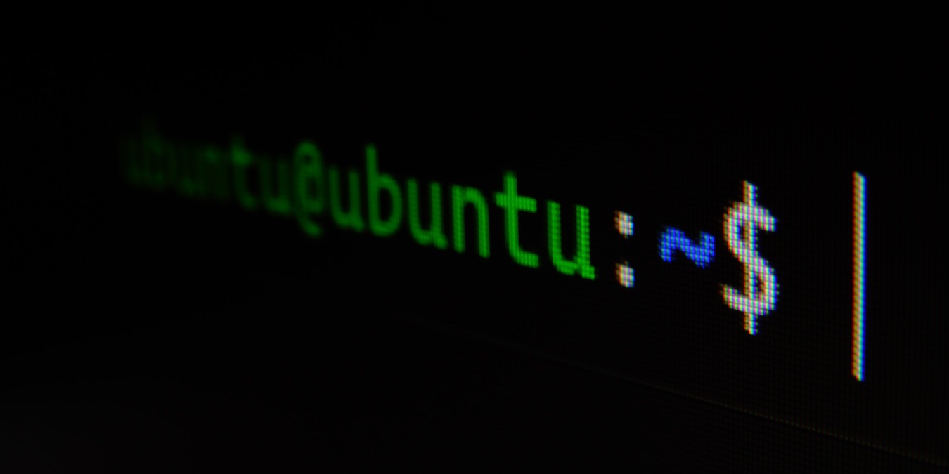 A photograph of an Ubuntu terminal prompt.