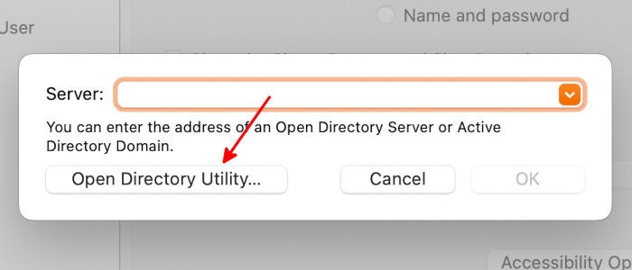 Enable Root User Mac Change Password System Preferences Login Options Join Directory Utility