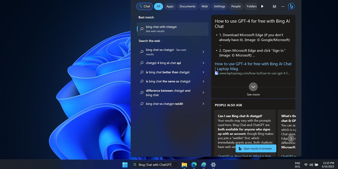 Featured image of using ChatGPT With Bing Chat in Windows 11.