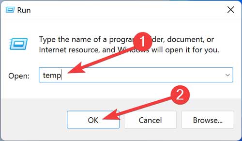 Opening The Temp Folder On Windows