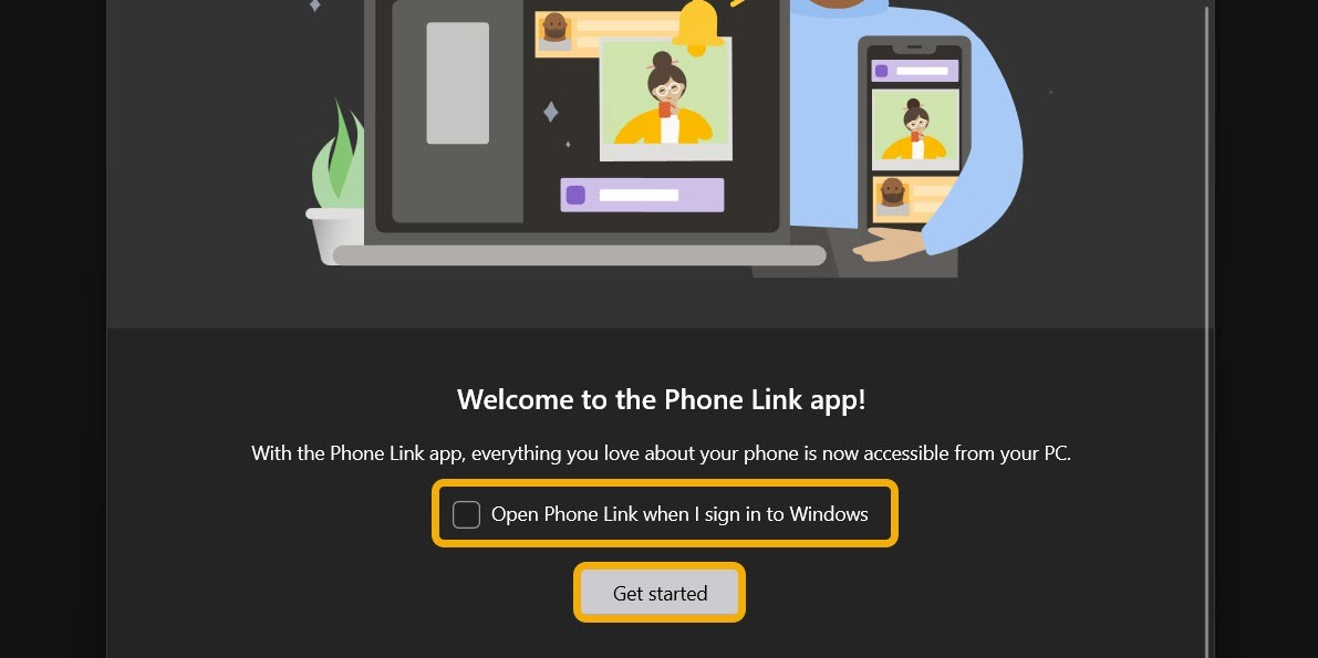 Phonelink Welcome Screen 1