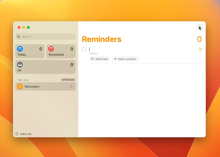 Setting Up Alarm On Mac Reminders App Add New Button