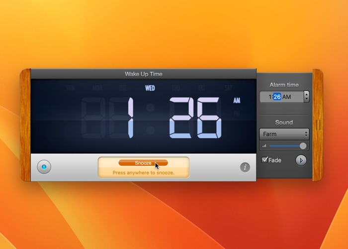 Setting Up Alarm On Mac Wake Up Time App Snooze