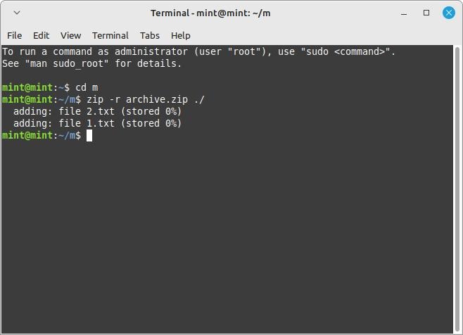 Using The Linux Unzip Command With R Flag On All Files Within Current Folder