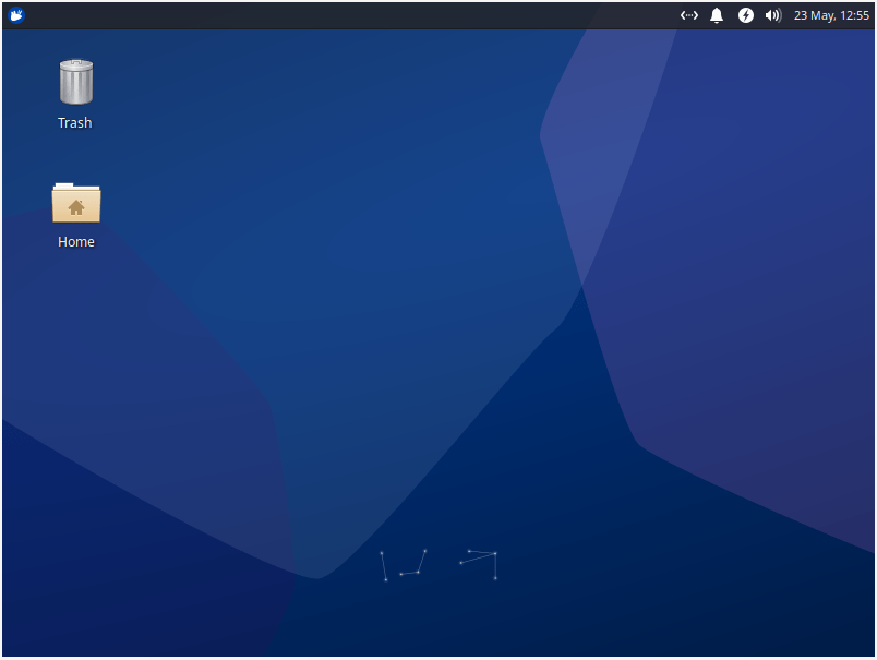 A screenshot showing the basic XFCE desktop in Xubuntu.